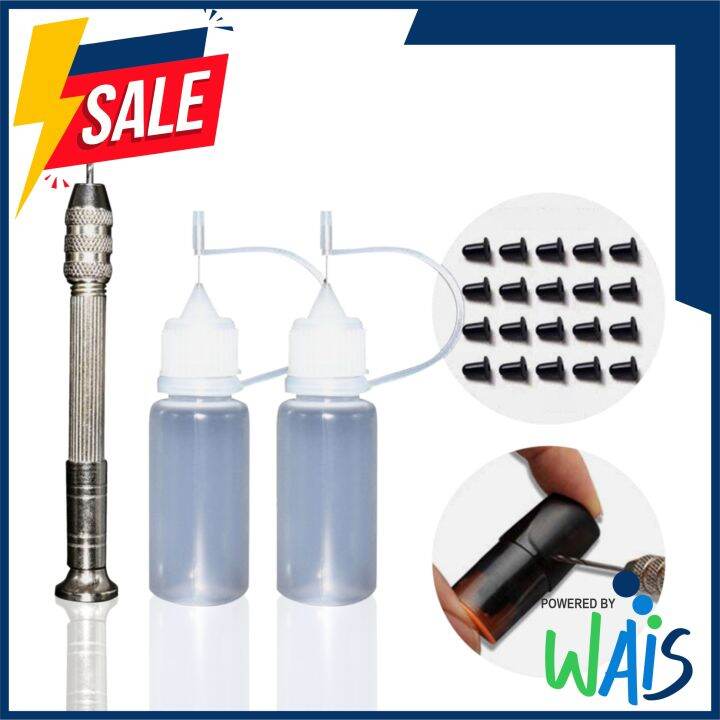 Free Sticker Universal Pod Hole Puncher Drill Set with Oil Bottle and