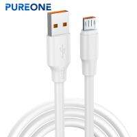 Pureone สายข้อมูลสูงปัจจุบันชาร์จอย่างรวดเร็ว120วัตต์ไมโคร USB โทรศัพท์มือถือสายชาร์จสายข้อมูลสำหรับสำนักงานที่มีประโยชน์สายชาร์จ