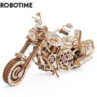 Robotime Rokr 420ชิ้นชุดบล็อกรูปแบบการสร้างไม้ DIY มอเตอร์ไซค์ครูเซอร์ของขวัญชิ้นส่วนของเล่นสำหรับ LK504เด็ก