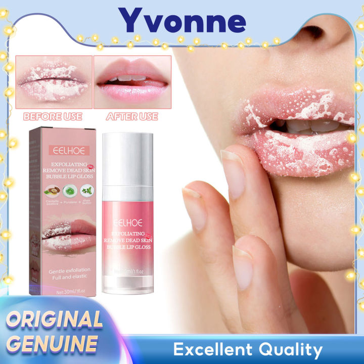 EELHOE Bubble Lip Scrub Exfoliating Remove Dark Dead Skin Reduce ...