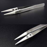【YF】 1pcs Tips TweezersStraight Aimed for Electronics Soldering with Handle