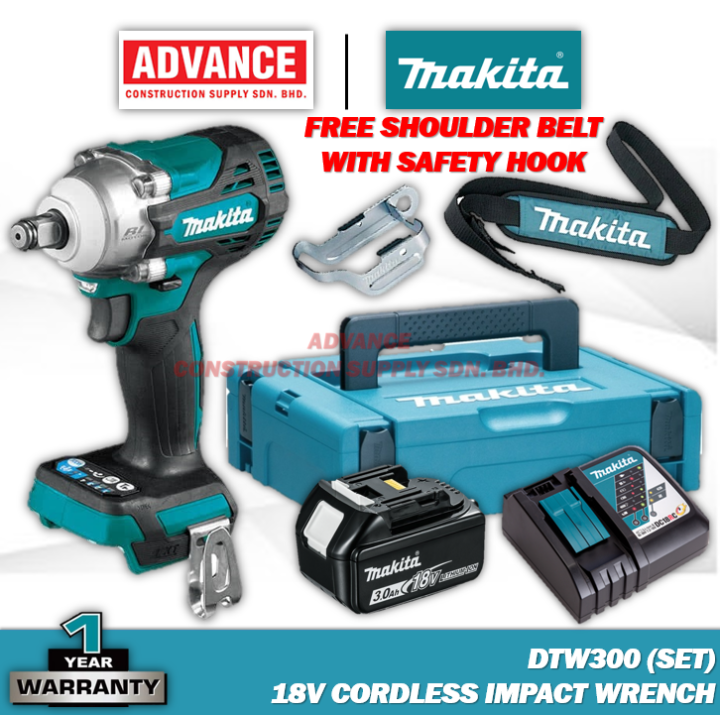MAKITA DTW300Z / DTW300 18V Cordless Impact Wrench 12.7MM (1/2 ...