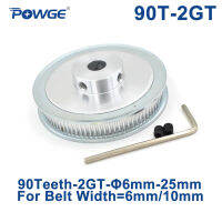 Powge 90ฟัน2gt จังหวะรอก6/6.35/8/10/12/14/15/16/17/19/20/22/25Mm สำหรับ Gt2ซิงโครนัสเข็มขัดกว้าง6/10Mm 90ฟัน90 T