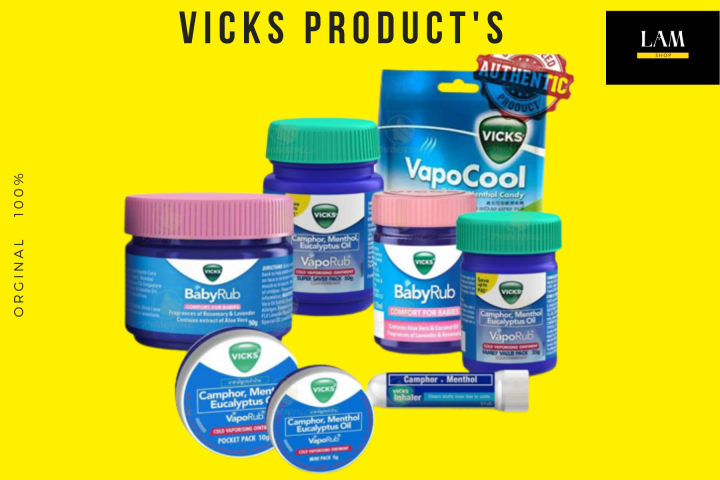 Vicks Vaporub / Baby Rub / Inhaler / 5g/10g/25g/50g ALL VICKS PRODUCTS ...