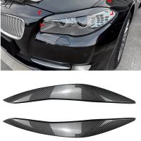 ฝาครอบไฟหน้าหลอดไฟหน้าเทปติดตาสองชั้นคิ้วสำหรับ BMW 5ซีรีส์ F10 F11 2011 2012 2013 2014