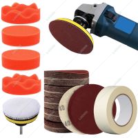 【LZ】 Car Polishing Kit Auto Polish Buffing Sponge Pad Abrasive Disc Sandpaper For Headlight Restoration Car Detailing Waxing 3inch