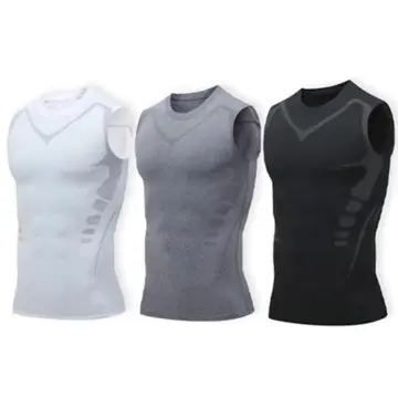 Ionic Shaping Vest, Shapewear Tummy Control Compression Slimming  Sleeveless Shirts