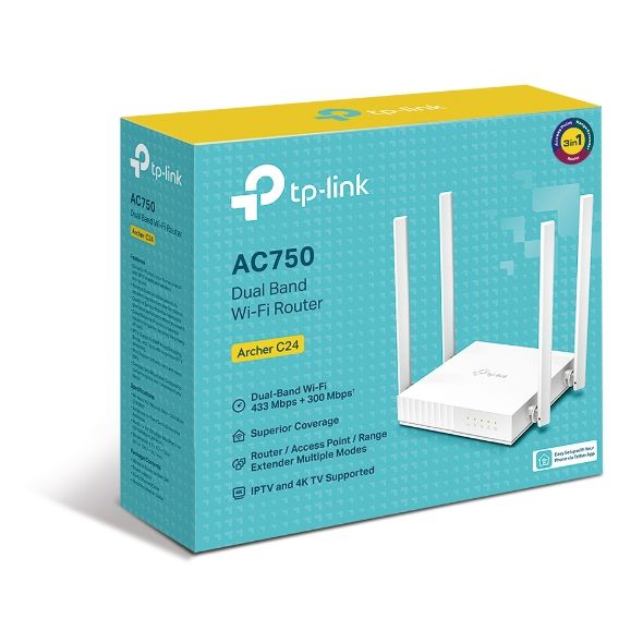 ประกัน-lt-tp-link-archer-c24-ac750-dual-band-wi-fi-router-เราเตอร์-อุปกรณ์ขยายสัญญาณไวไฟ-network-kit-it