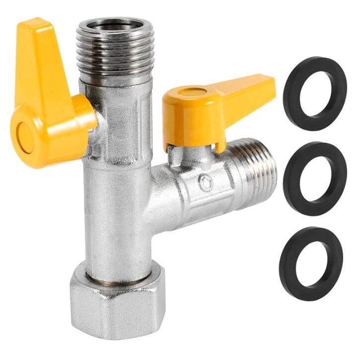 Brass Water Diverter 3 Way Shower Diverter Valve T Adapter Shower Head