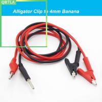 Double End Test Cable with 4mm Banana Plug Wire Alligator Clip Lead Line For Multimeter DIY Electrical 15A 18AWG QB7LA