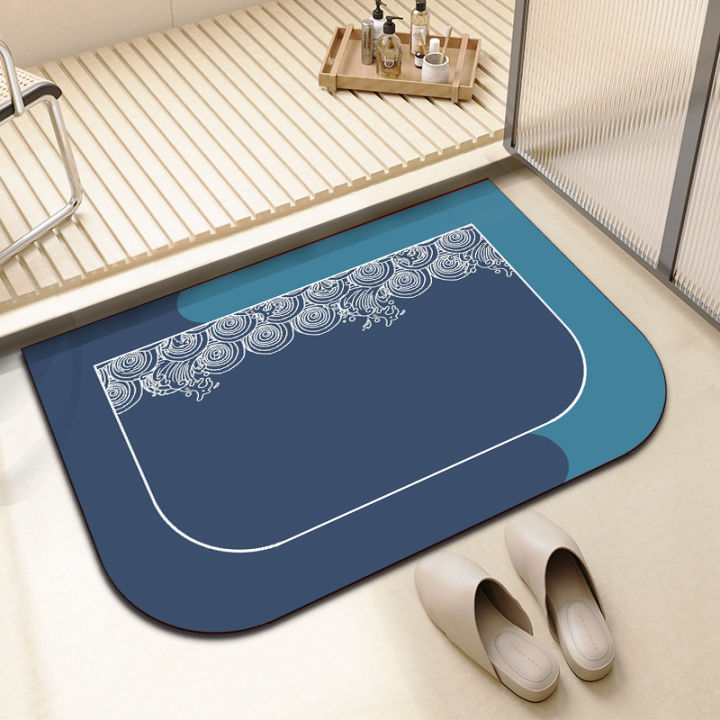แผ่นซับโคลนแบบ-diatomaceous-สำหรับพรมเช็ดเท้าห้องน้ำกันลื่นพรมเช็ดเท้าลิงทางเข้าห้องน้ำ
