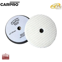 CARPRO Wool Pad แผ่นขัดขนแกะพร้อมฟองน้ำ สำหรับขับเครื่อง Rotary เพื่อขัดหยาบ ลบรอยลึก ขนาด 6 นิ้ว