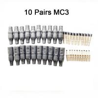 10Pair MC3 Male and Female Wire Solar PV Connector IP67 Waterproof Used for Solar Cable 2.5mm² 4mm²6mm² Connecting Wires Leads Adapters