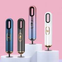 3 In 1 Hand Hair Dryer And Straightening Brush Blow Drier Electric Hair Brushes Hair Straighteners Mini 3 Gears For Household