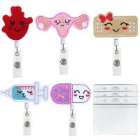 【CC】♗✕◎  Students Doctor ID Card Holder Wallet Credit Retractable Badge Reel Clip