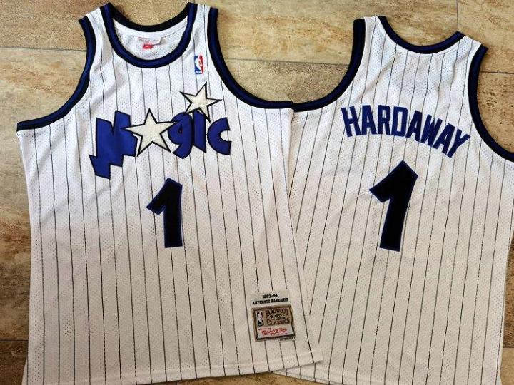 Men's Mitchell & Ness Penny Hardaway Orlando Magic White Out Swingman Jersey