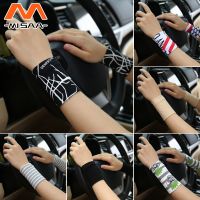 Summer Unisex Cotton Wristband Thin Section Sweat-absorbent High Elasticity Scar Tattoo Sports Fitness Yoga Wrist Support