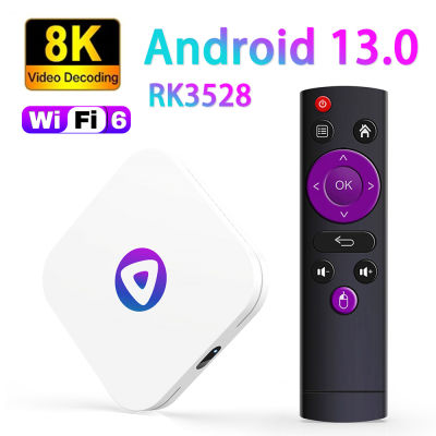 CUGUU กล่องสมาร์ททีวีแอนดรอยด์13 RK3528,2G + 16GB H96 Max Android Quad-Core Dual-Core Dual WiFi Ultra HD กล่องสมาร์ททีวีสตรีมมิ่ง H.265