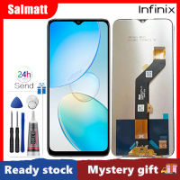 Salmatt หน้าจอแท้สำหรับ Infinix 12 Pro/X668จอแสดงผล LCD แบบสัมผัสหน้าจอดิจิไทเซอร์แทนการประกอบสำหรับ Infinix Hot 12 Pro/ X668พร้อมกรอบกลางสำหรับ Infinix Hot 12 Pro X668