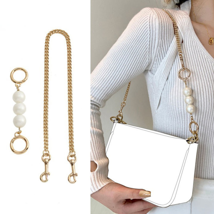 Bag Chain Extender for LV COACH Bags Strap Extension Purse Pearl Chain  Underarm Diagonal Handbag Belt Bag Accessories