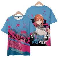 T SHIRT   Chain saw mens merchandise short-sleeved T-shirt summer anime trend loose mens two-dimensional Macchie Mapawa cos clothing