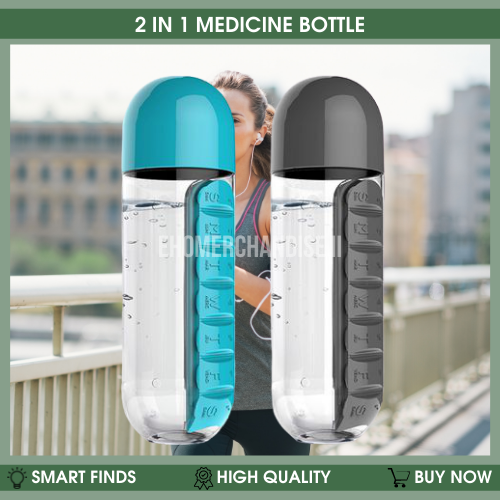 Essential Portable Pill Water Bottle