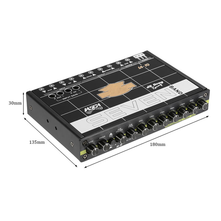 อีควอไลเซอร์สำหรับเล่นเพลงดังอีควอไลเซอร์รถยนต์เครื่องเสียงรถยนต์-eq-7แบนด์เครื่องปรับสัญญาณเสียง-fever-class-eq