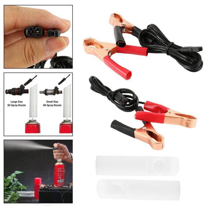 Auto Fuel Injector Nozzle Flush Cleaner Adapter DIY Cleaning Tool