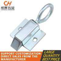 XK1013 Automatic Telescopic Impact Latch Lock with Pull Ring Latch Round Pull Ring Impact Latch Lock Door Hardware Locks Metal film resistance