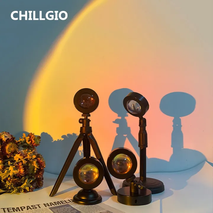 chillgio-สายรุ้งพระอาทิตย์ตกโคมไฟข้างเตียง-kawaii-ตกแต่งห้องรุ่งอรุณขนาดเล็กโปรเจคเตอร์โต๊ะ-led-คืน-usb-บรรยากาศฉายไฟ