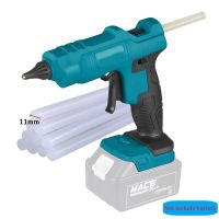 130วัตต์ DIY เครื่องมือกาวไฟฟ้าสำหรับ Makita 18โวลต์/21โวลต์แบตเตอรี่ DIY ร้อนละลายเชื่อมเครื่องมืออากาศร้อนป้องกันน้ำร้อนลวกหัวฉีดที่มี11มิลลิเมตรแท่ง