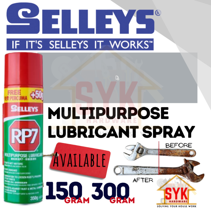 Selleys Rp7 Multi Purpose Lubricant Spray Hinge Rust Prevention 150g