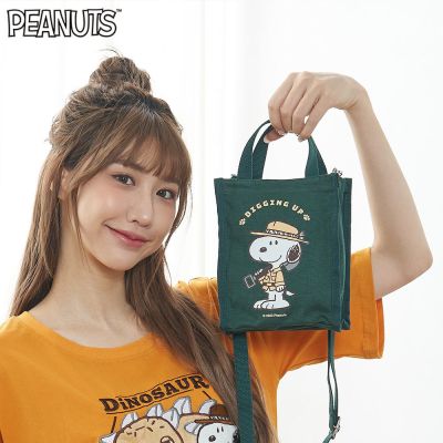 Japanese New Snoopy Cartoon Cute Casual Handbag Anime Archaeological Dinosaur Shoulder Bag Aerospace Crossbody Bag 【AQUA】✔♙⊕