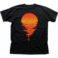 Sunset Space Sea แขนยาวและสั้นขายส่งผ้าฝ้าย100 เสื้อยืดผู้ชายเสื้อยืด