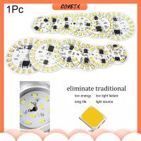 COVETX 1Pc วอร์มไวท์/ขาว 15W 12W 9W 7W 6W 5W 3W AC220V 2835 SMD จานไฟ ชิป LED หลอดไฟ ถั่ว