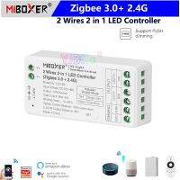 ♈ Miboxer Zigbee 3.0 2.4G 2 Wires 2 in 1 LED Controller Dual white Single color Dimmer for 2 Wires CCT COB Strips Light DC12 48V