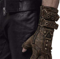 2021 Medieval Men Cosplay Retro s Steampunk Men Arm Guard Rivet s Belt Buckle Adjustable Halloween Accessories