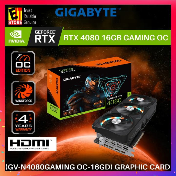 Gigabyte GeForce RTX 4080 16GB GAMING OC GV-N4080GAMING OC-16GD