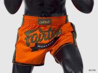 Fairtex Boxing Muay Thai Shorts BS1705 Orange ( Size S,M)  กางเกงมวย เเฟร์เเท็กซ์  สีส้ม ทำจากผ้าซาติน ของเเท้จากโรงงานเเฟรฺ์เเท็กซ์