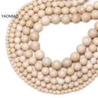 ◕﹊ Round Ivory Beads White Loose Spacer Stone Beads For Jewelry DIY Making Bracelets Necklace Pick Size 6/8/10/12mm wholesale