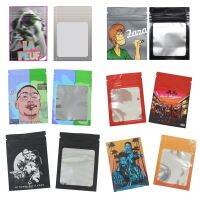 7x10cm Cartoon Mylar Plastic Bags Cookie Spice Powder Ziplock Pouch Waterproof Food Storage Bag Portable Wholesale Self Pouches