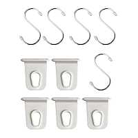 Camping Awning Hooks Awning Rail Hooks Clips Racks Tool for Motorhome Exterior Accessories White