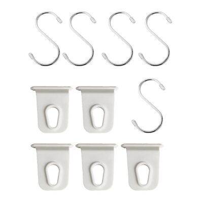 Camping Awning Hooks Awning Rail Hooks Clips Racks Tool for Motorhome Exterior Accessories White