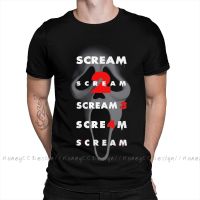 Scream Horror Movie T-Shirt Men Top Quality 100% Cotton Short Scream Movie Series Summer Sleeve Asual Shirt Loose Tees