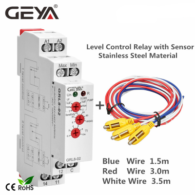 จัดส่งฟรี Geya GRL8ระดับของเหลวควบคุมรีเลย์อิเล็กทรอนิกส์ควบคุมระดับของเหลว10ADC24V-2 40โวลต์