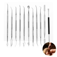 Stainless Steel Pottery Clay Carving Tool Knife Sculpture Pumpkin Scraper Polymer Clay Tool Cables Converters