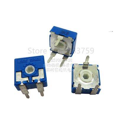 5pcs Adjustable Resistor CA9 Horizontal Hexagon Hole 3K PT10 Potentiometer