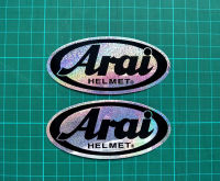 Arai ฟอย์สติ๊กเกอร์ แต่งรถ ติดรถ สติ๊กเกอร์ติดกระจก สำหรับ รถมอเตอร์ไซค์ Big bike รถซิ่ง แต่งรถรถยนต์ รถกระบะ ติดข้างรถ จำนวน 2 แผ่น