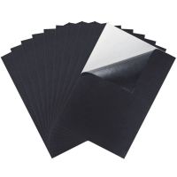 Black Adhesive Back Felt Sheets Fabric Sticky Back Sheets Self-Adhesive Durable and Water Resistant, 10 PCS