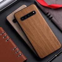 Case for Samsung Galaxy S10 Plus Lite S10E 5G bamboo wood pattern Leather cover for samsung galaxy s10 plus lite s10e phone case